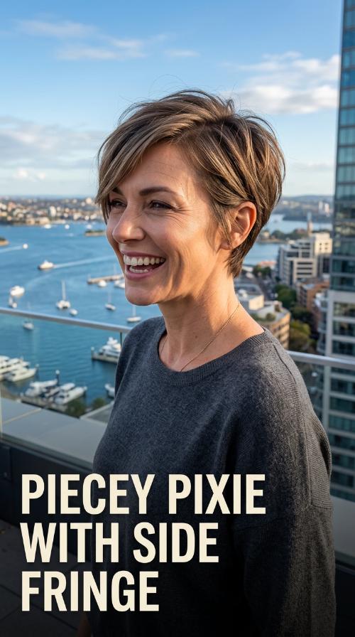 Piecey Pixie with Side Fringe