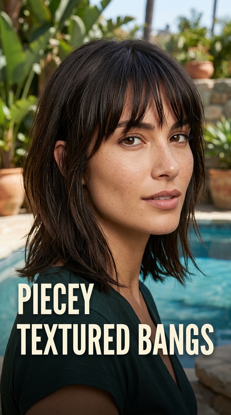 Piecey Textured Bangs