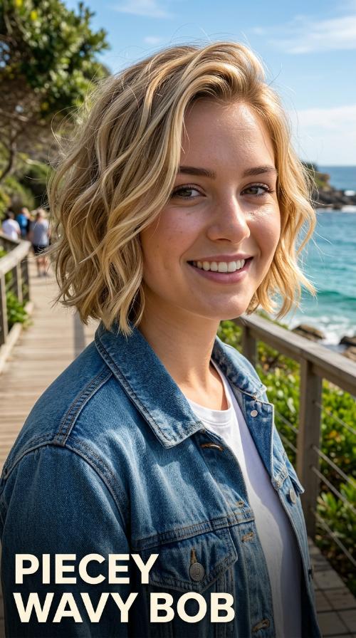 Piecey Wavy Bob