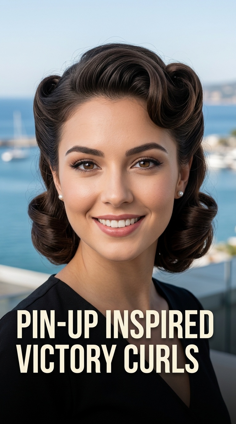 Pin-Up Inspired Victory Curls