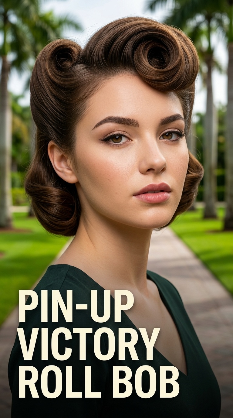 Pin-Up Victory Roll Bob