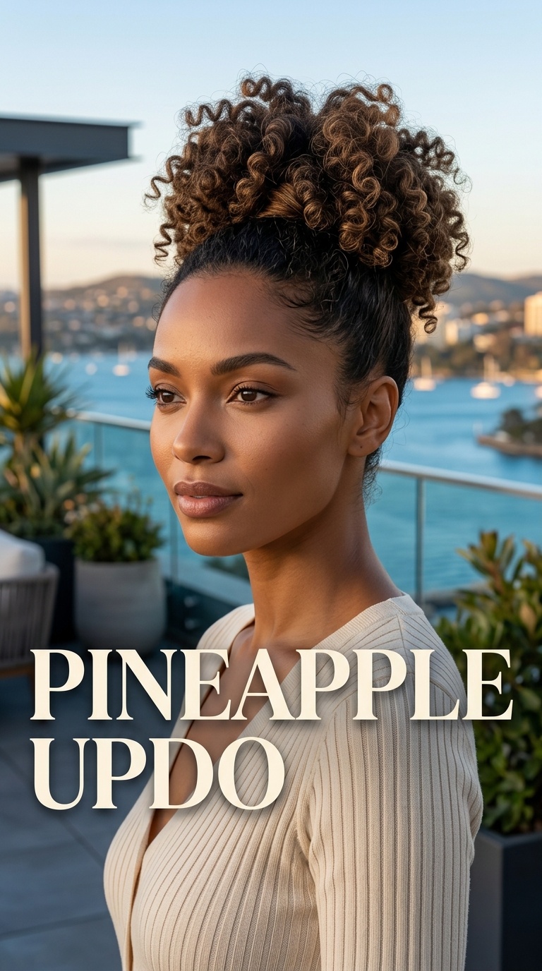 Pineapple Updo