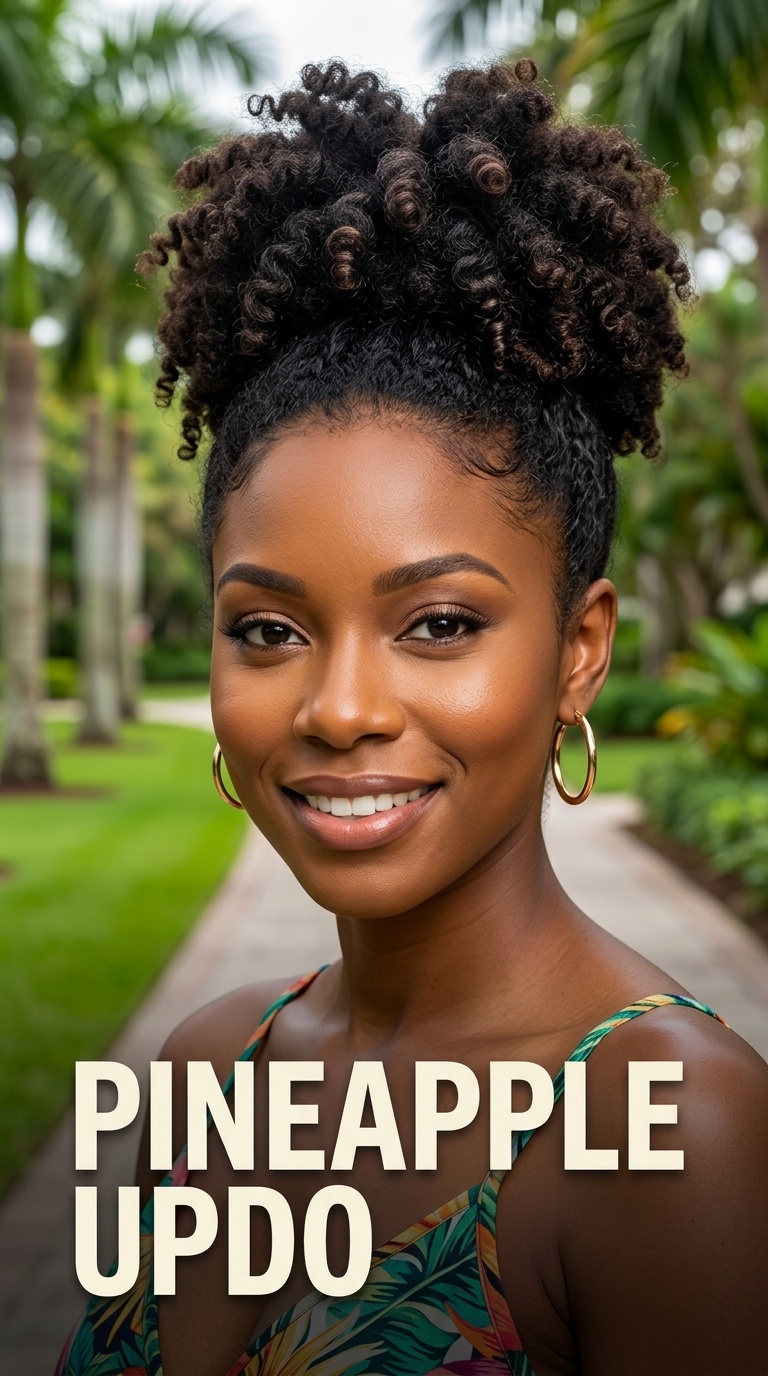 Pineapple Updo