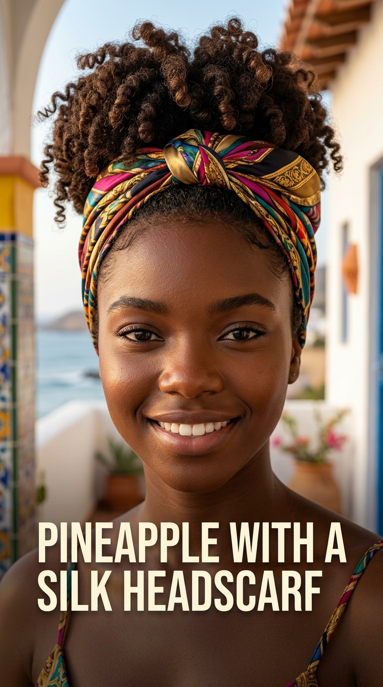 Pineapple with a Silk Headscarf