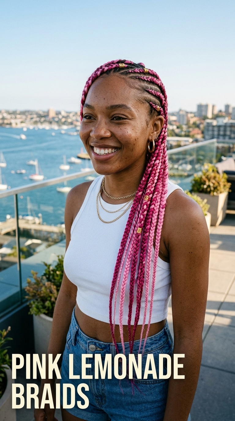 Pink Lemonade Braids