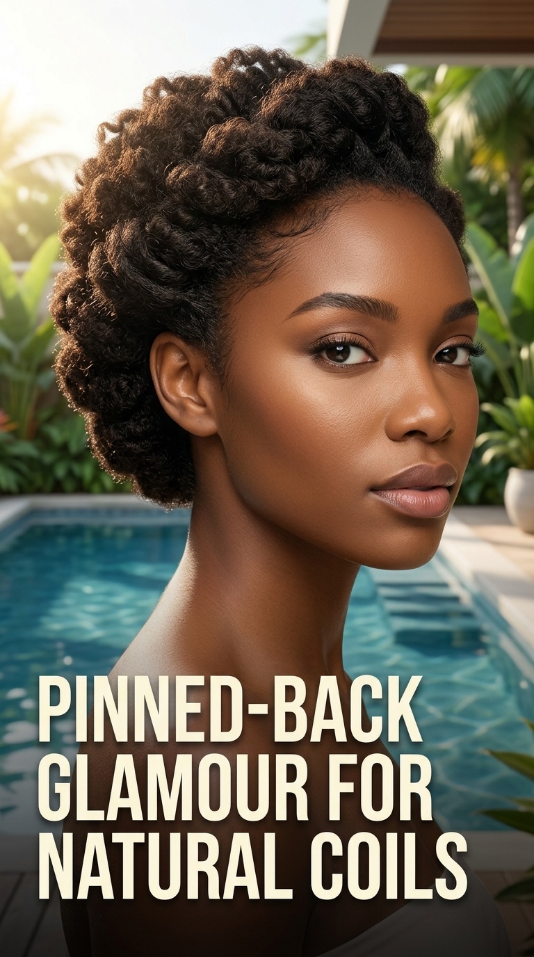 Pinned-Back Glamour for Natural Coils