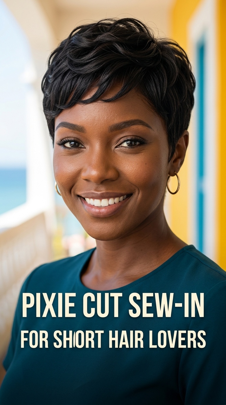 Pixie Cut Sew-In for Short Hair Lovers
