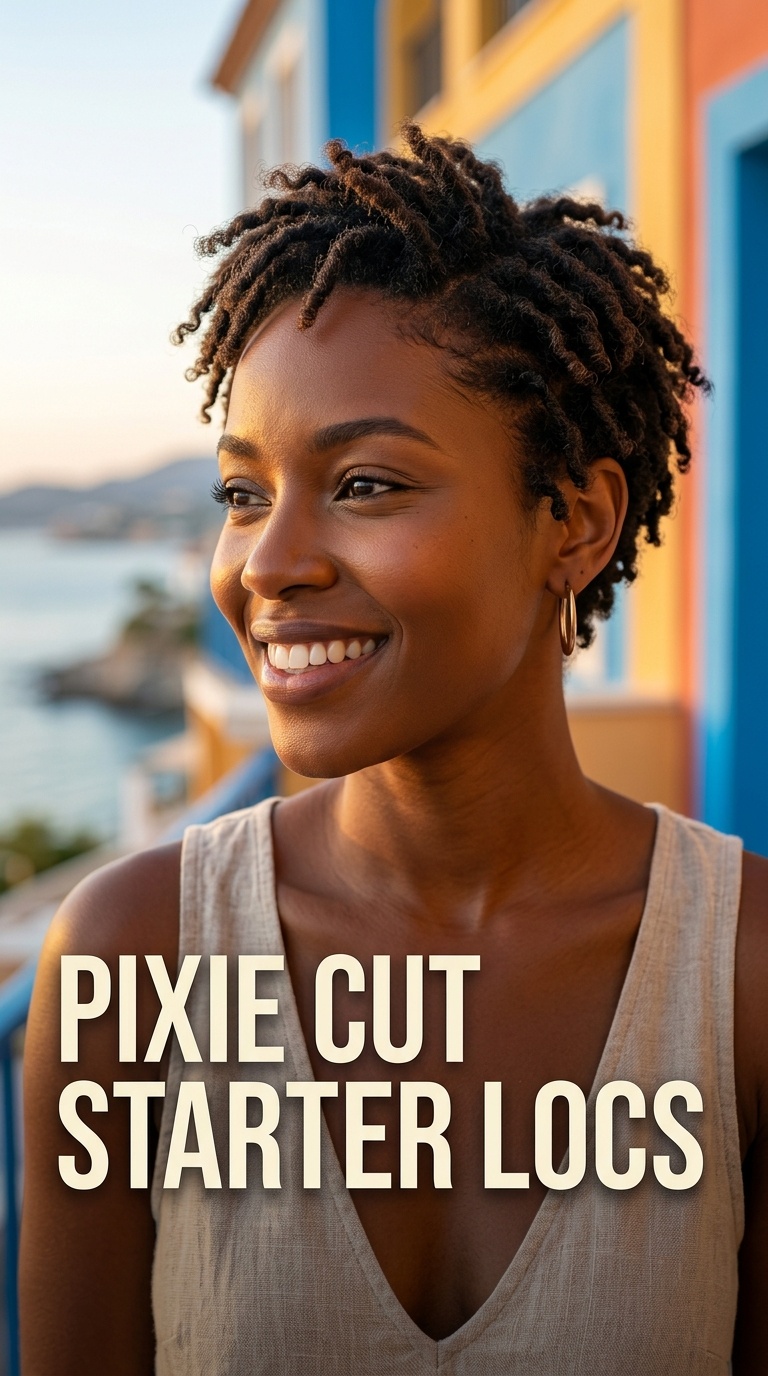 Pixie Cut Starter Locs