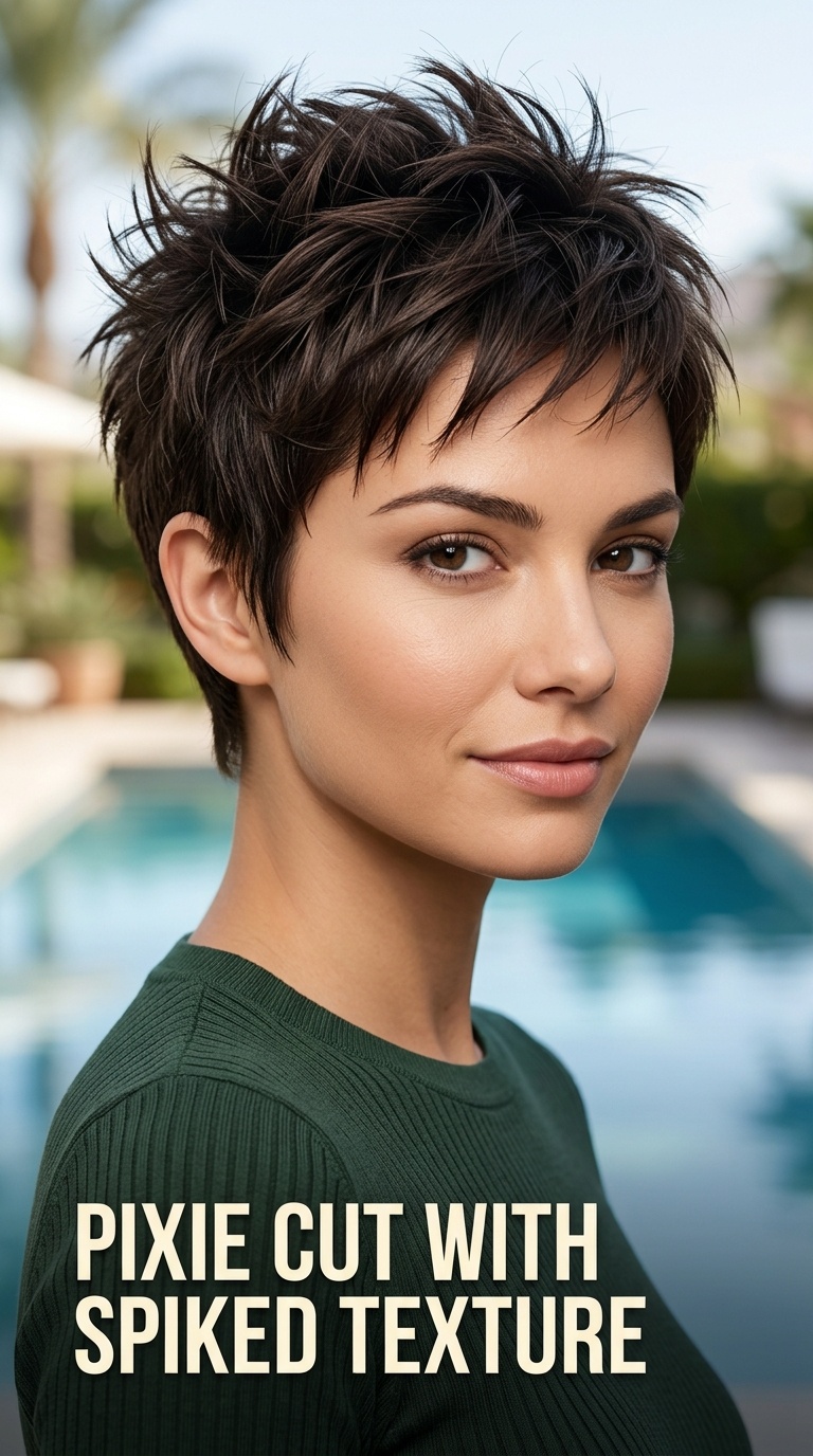Pixie Cut with Spiked Texture