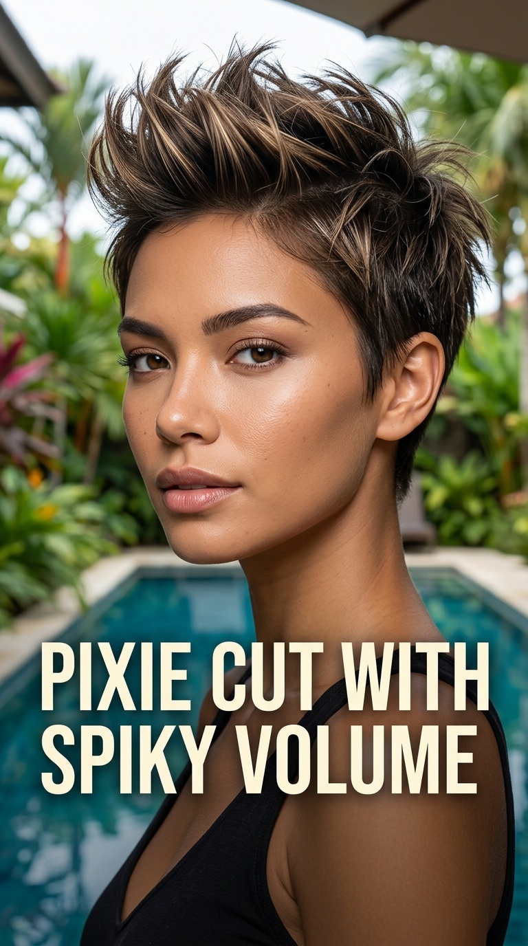 Pixie Cut with Spiky Volume