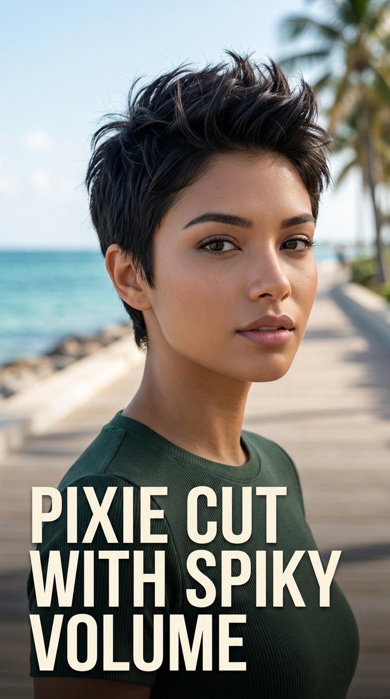 Pixie Cut with Spiky Volume