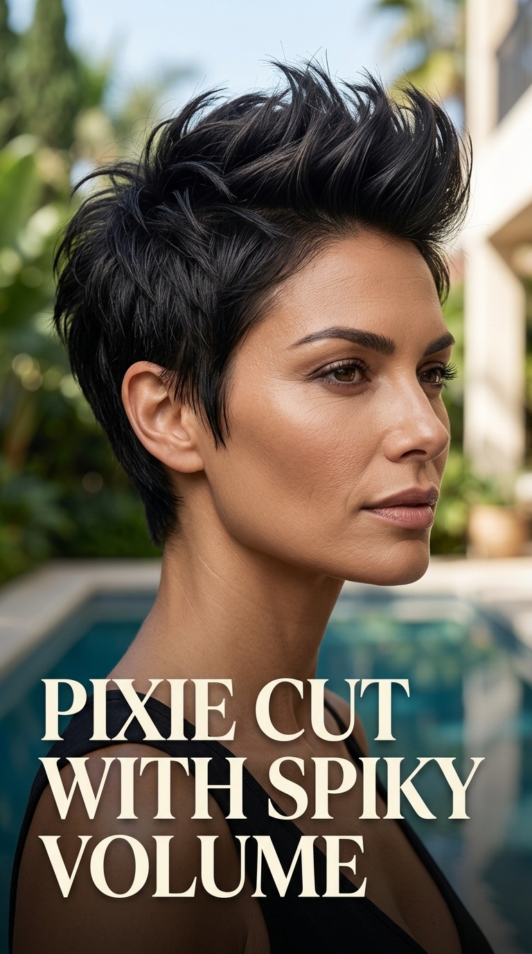 Pixie Cut with Spiky Volume
