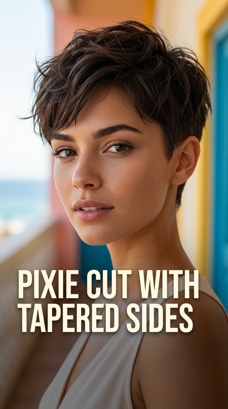 Pixie Cut with Tapered Sides
