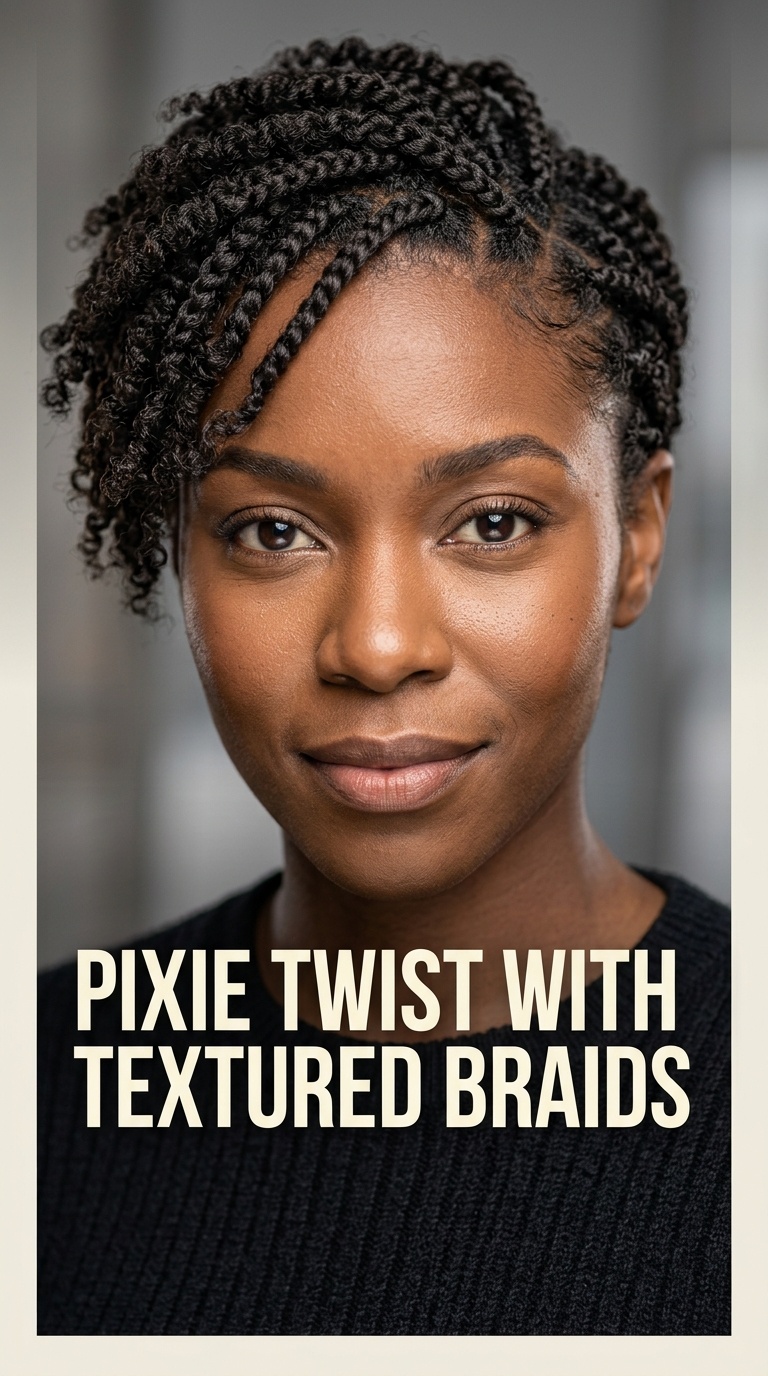 Pixie Twist with Textured Braids