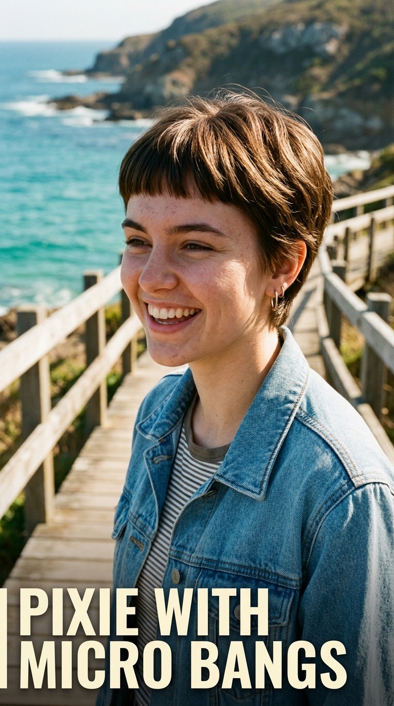 Pixie with Micro Bangs