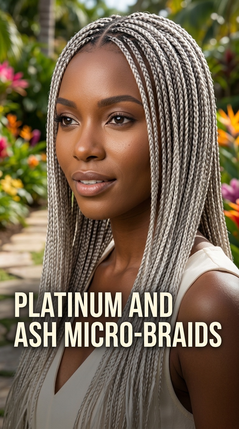 Platinum and Ash Micro-Braids