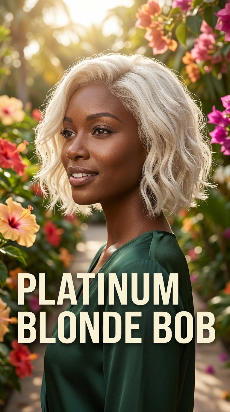 Platinum Blonde Bob