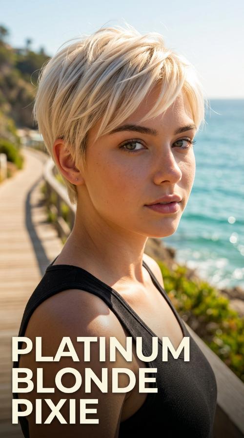 Platinum Blonde Pixie