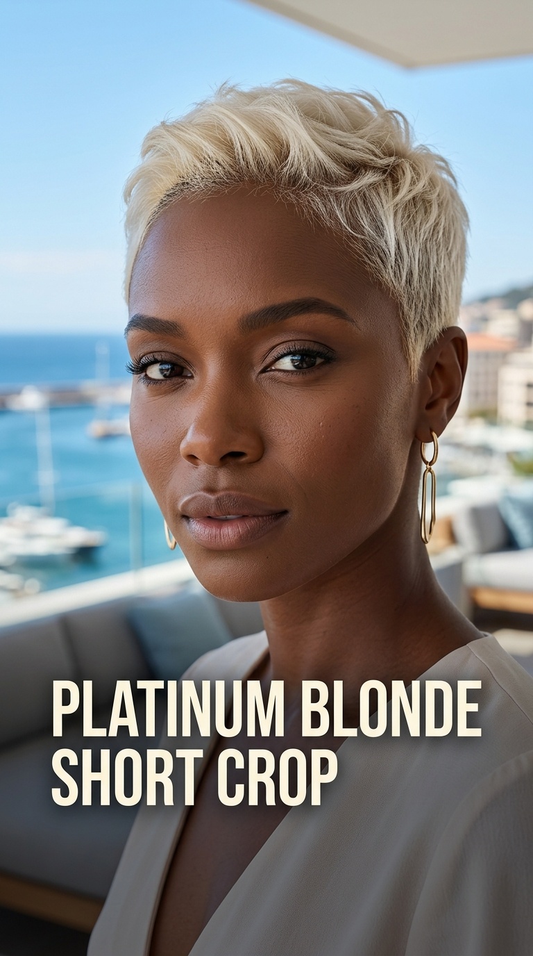 Platinum Blonde Short Crop