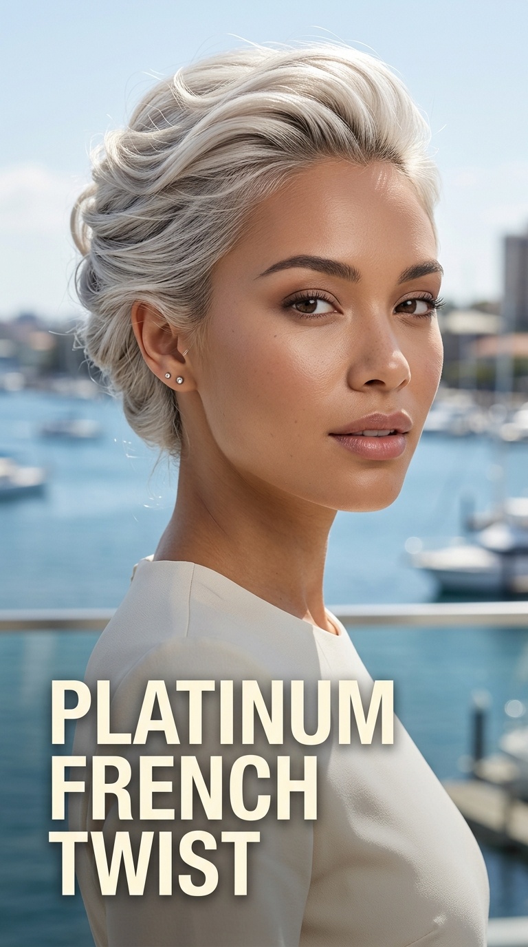 Platinum French Twist