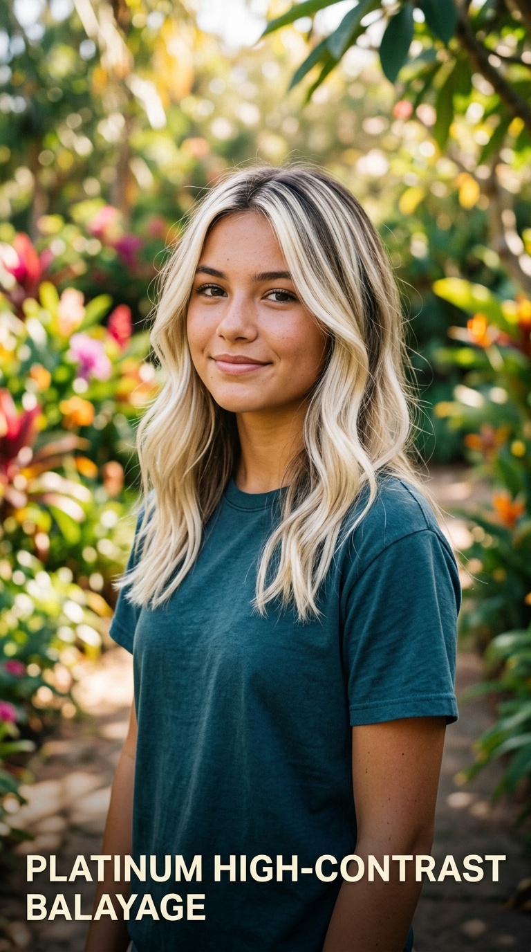 Platinum High-Contrast Balayage
