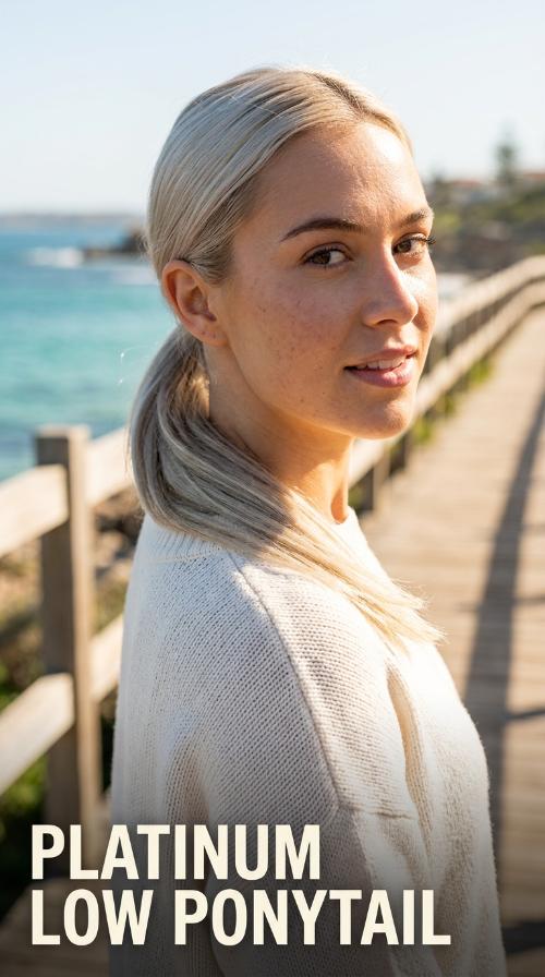 Platinum Low Ponytail