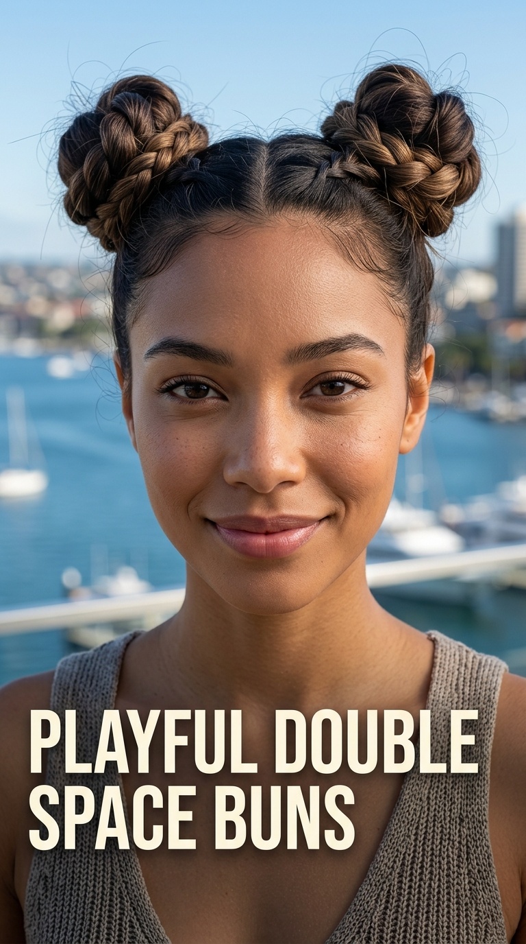 Playful Double Space Buns
