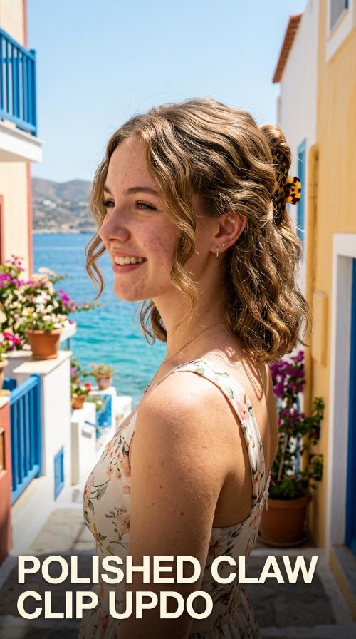 Polished Claw Clip Updo