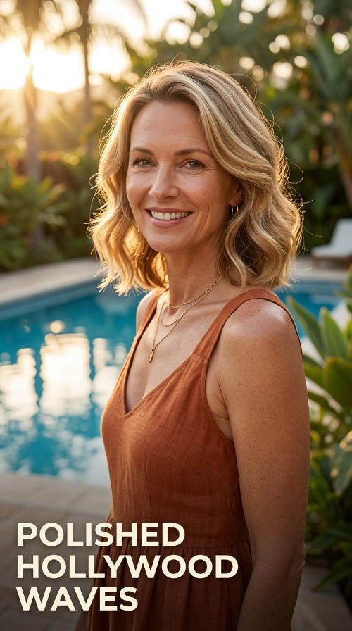 Polished Hollywood Waves