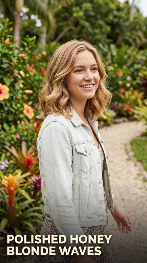 Polished Honey Blonde Waves