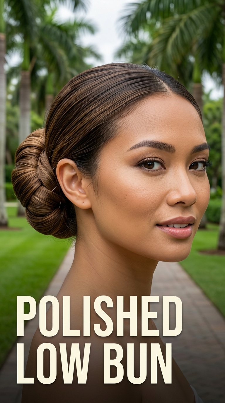 Polished Low Bun
