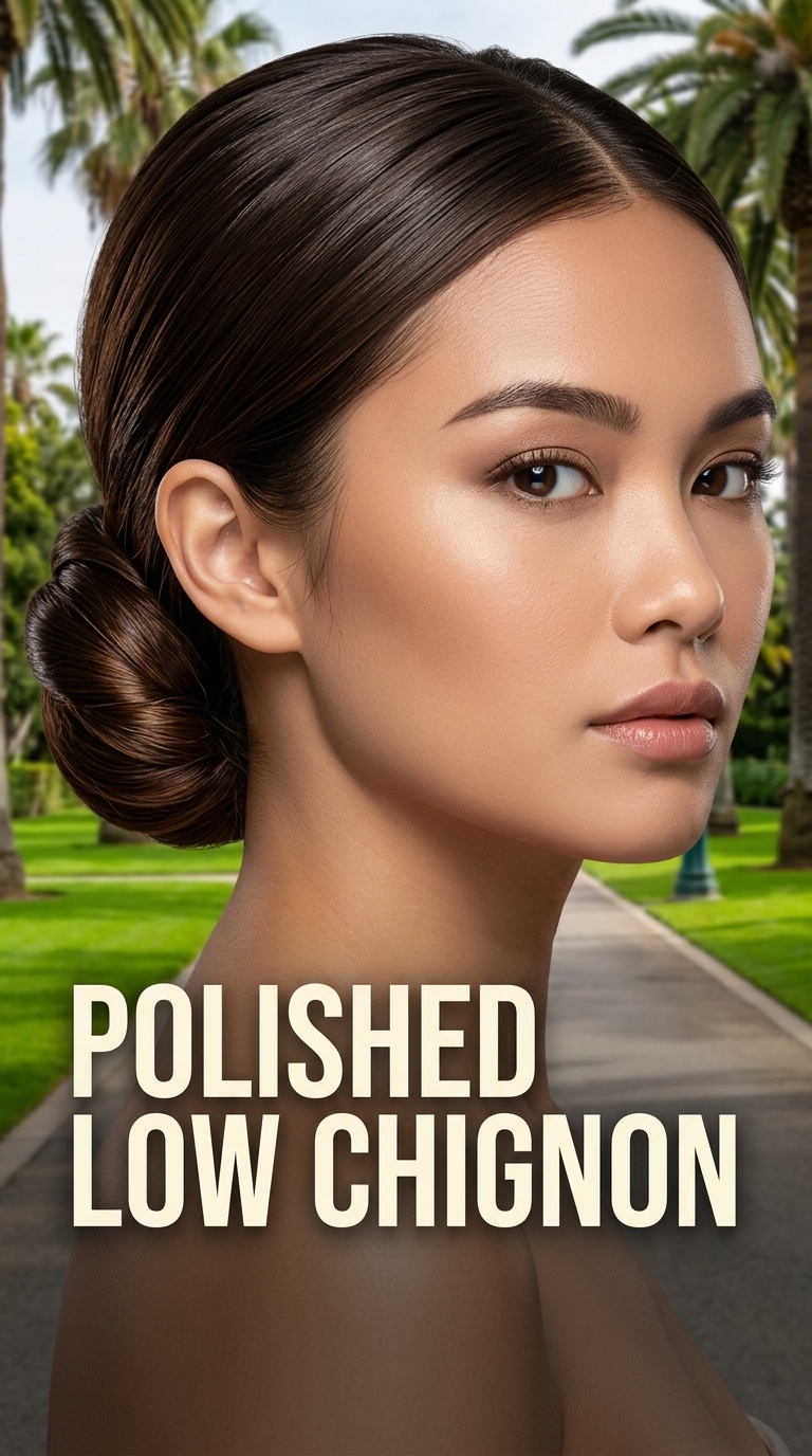 Polished Low Chignon