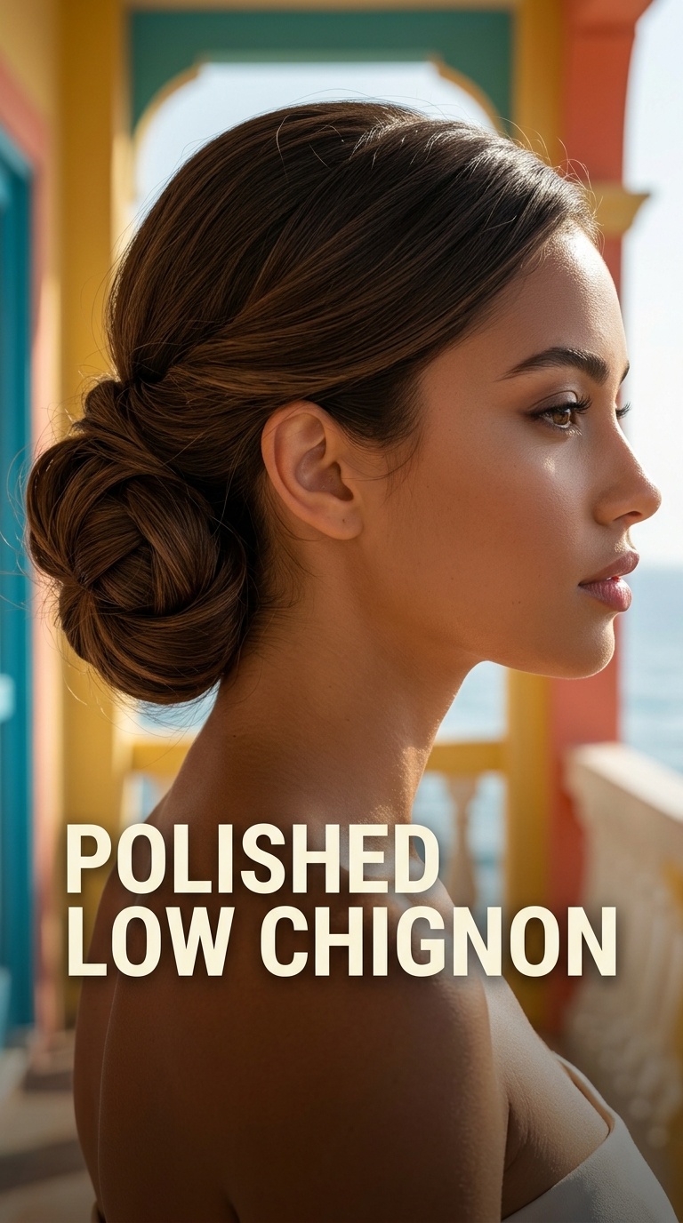Polished Low Chignon