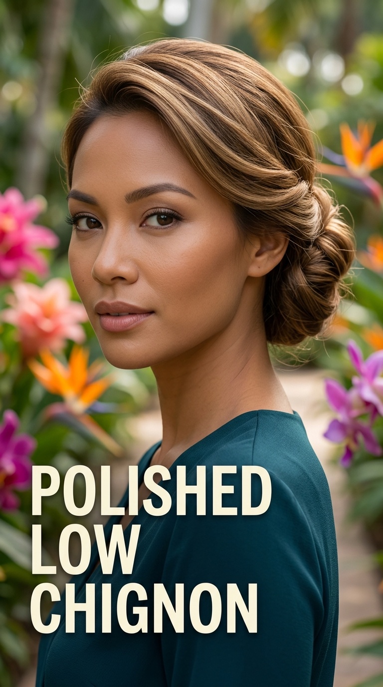 Polished Low Chignon