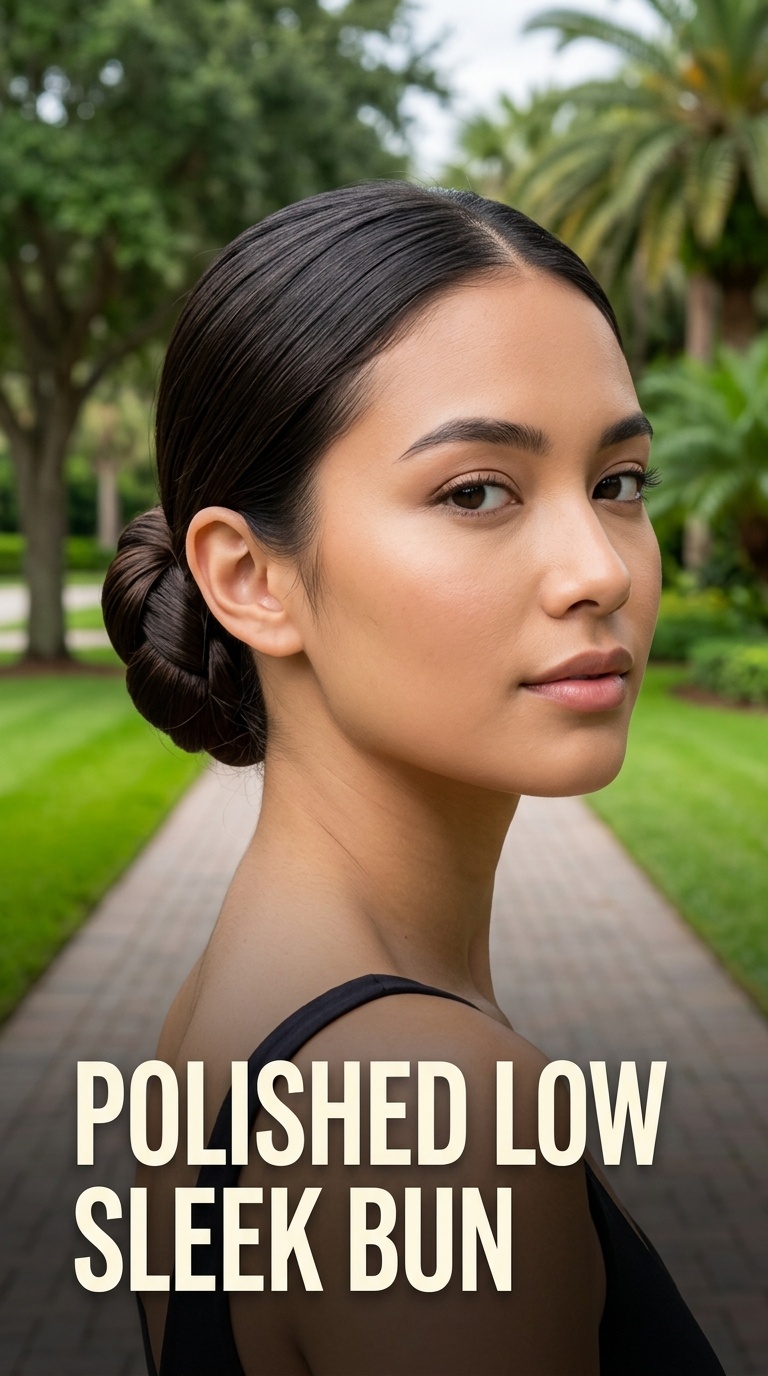 Polished Low Sleek Bun