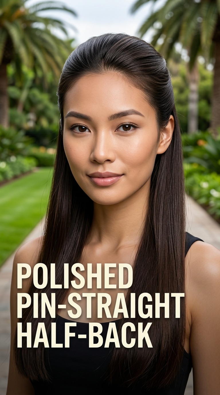 Polished Pin-Straight Half-Back