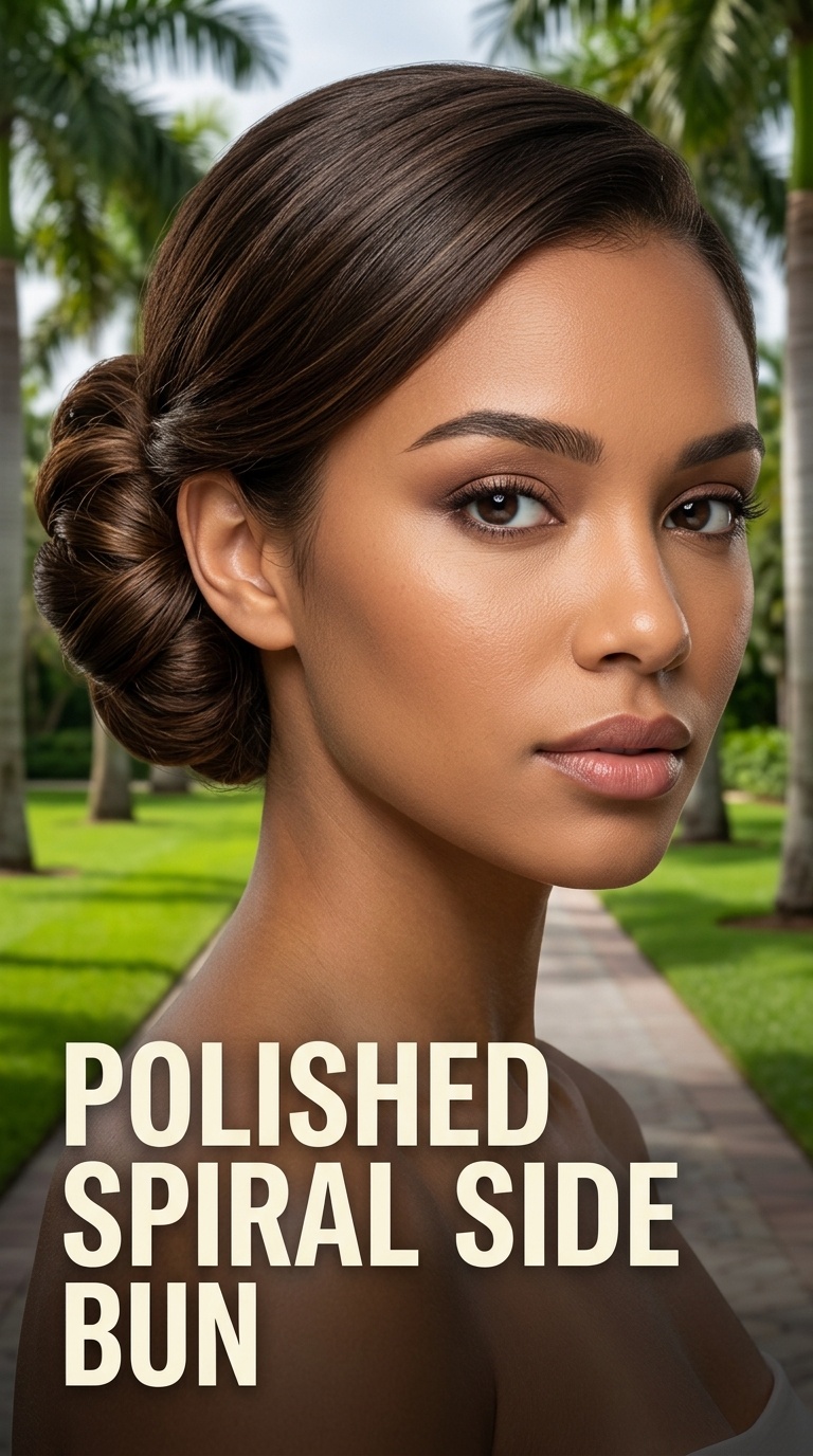 Polished Spiral Side Bun