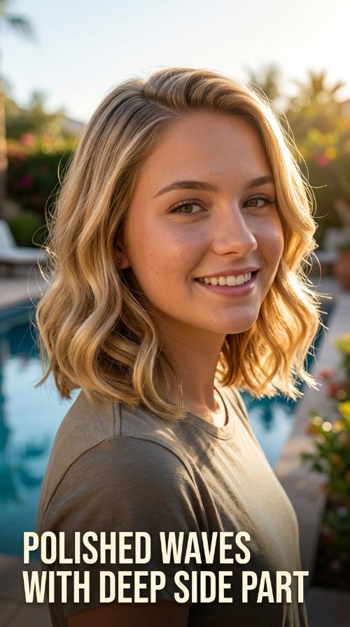 Polished Waves with Deep Side Part