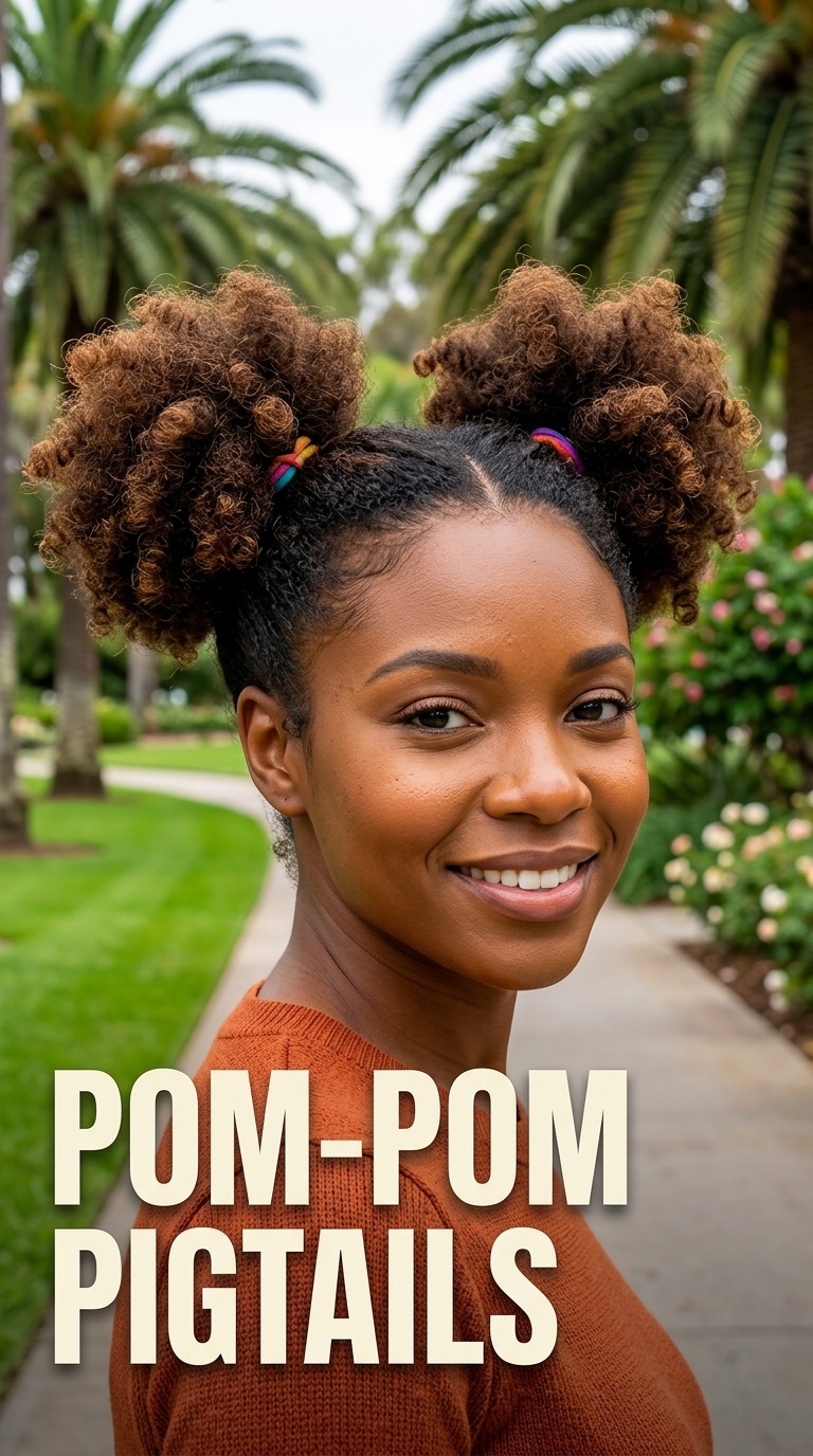 Pom-Pom Pigtails