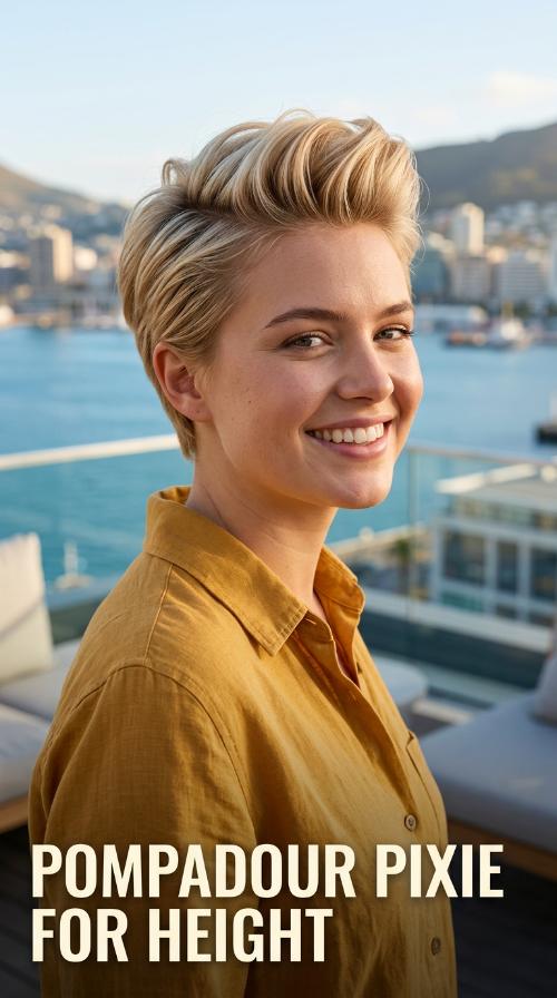 Pompadour Pixie for Height