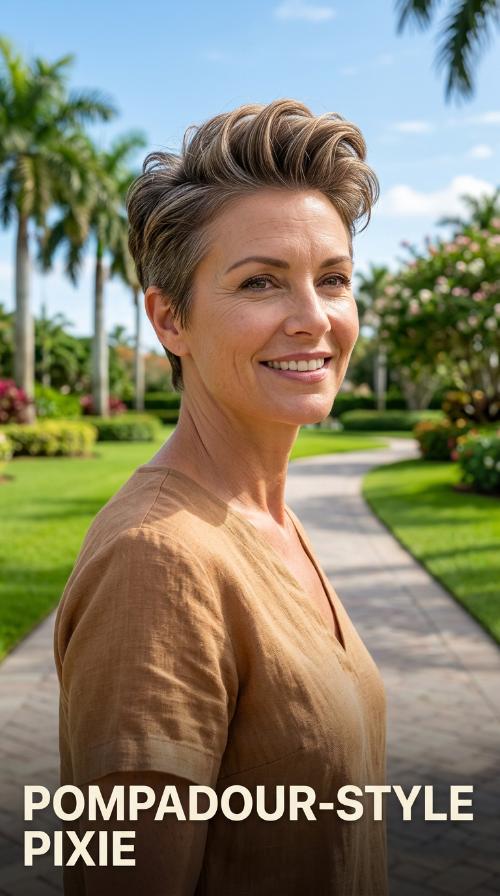 Pompadour-Style Pixie