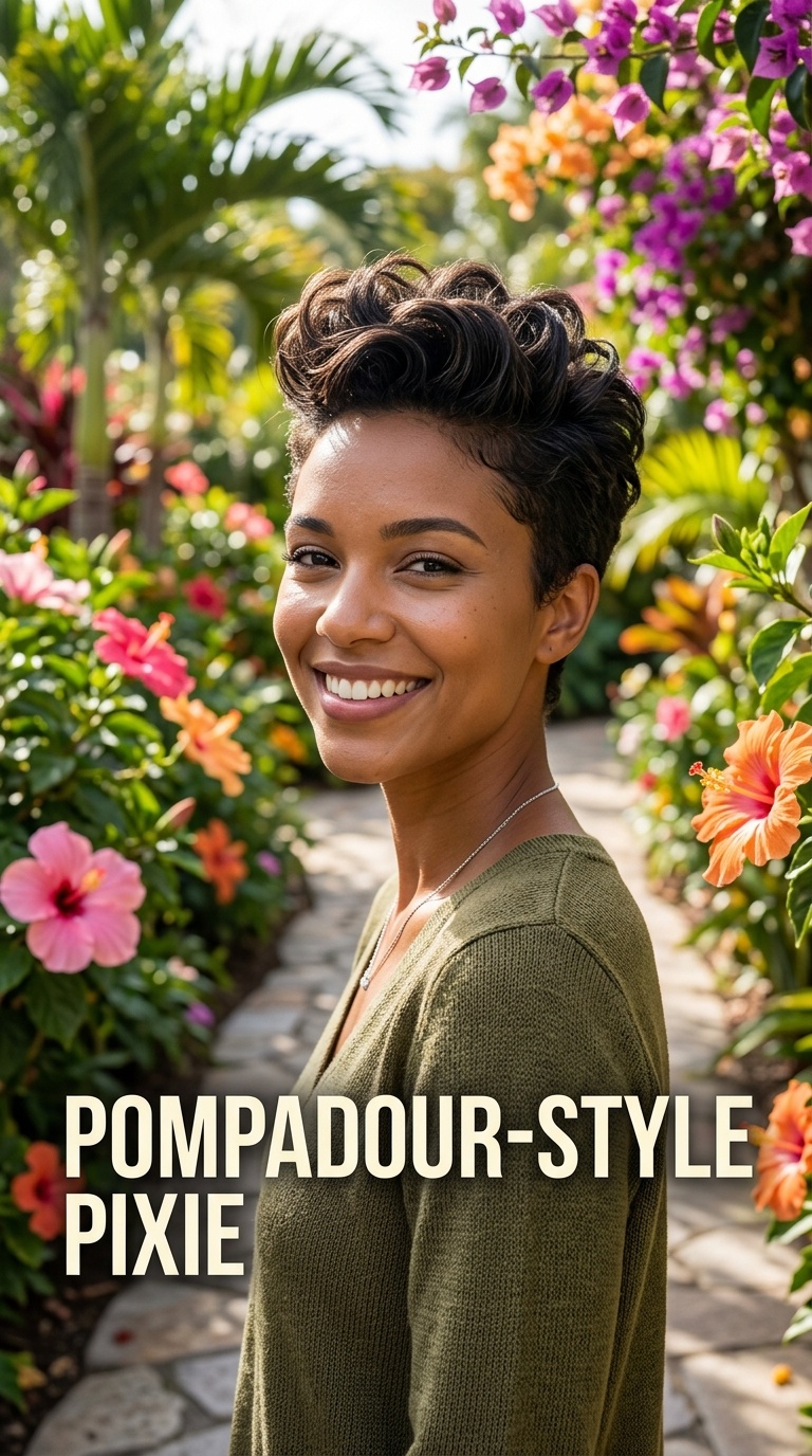 Pompadour-Style Pixie