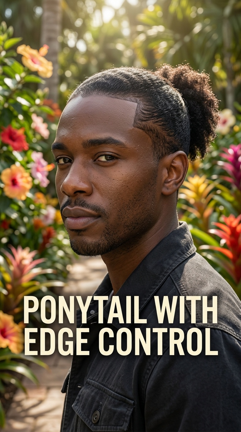 Ponytail with Edge Control