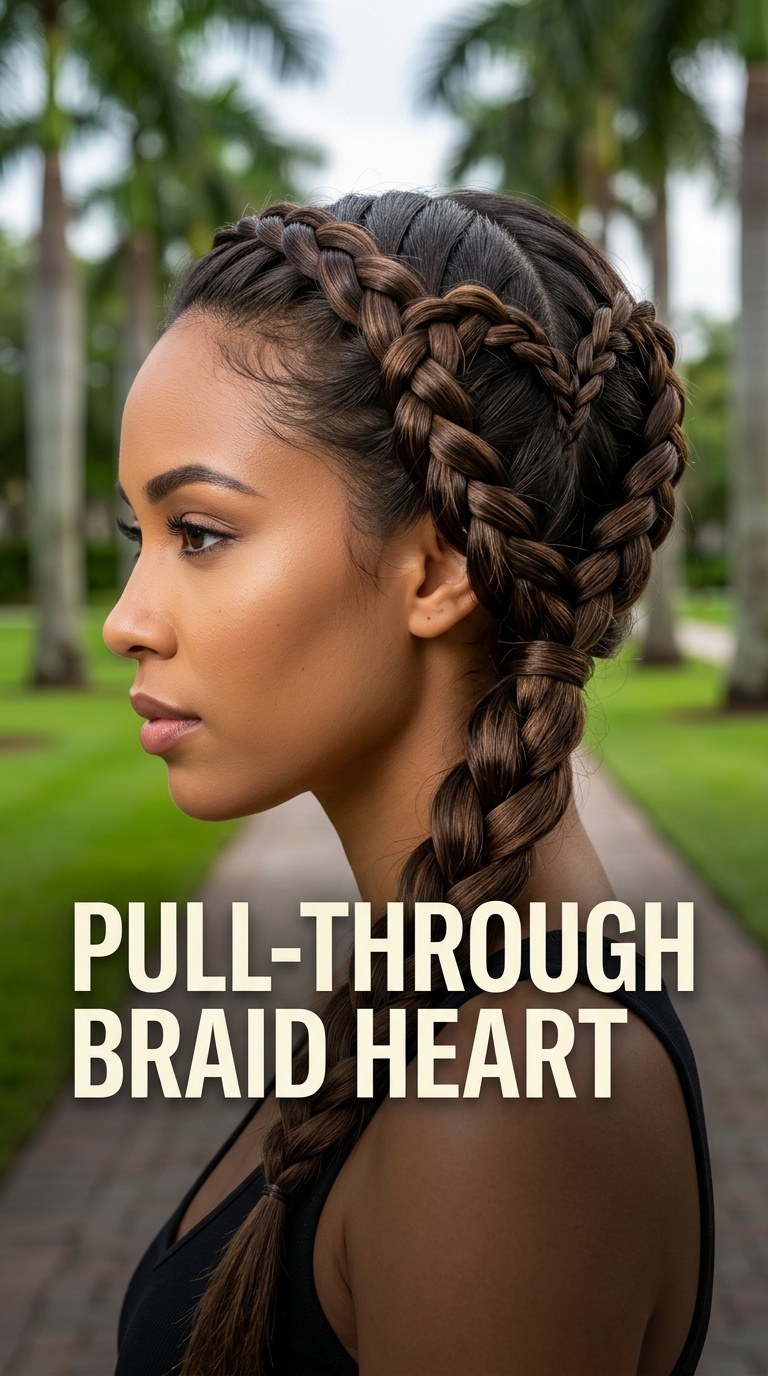 Pull-Through Braid Heart