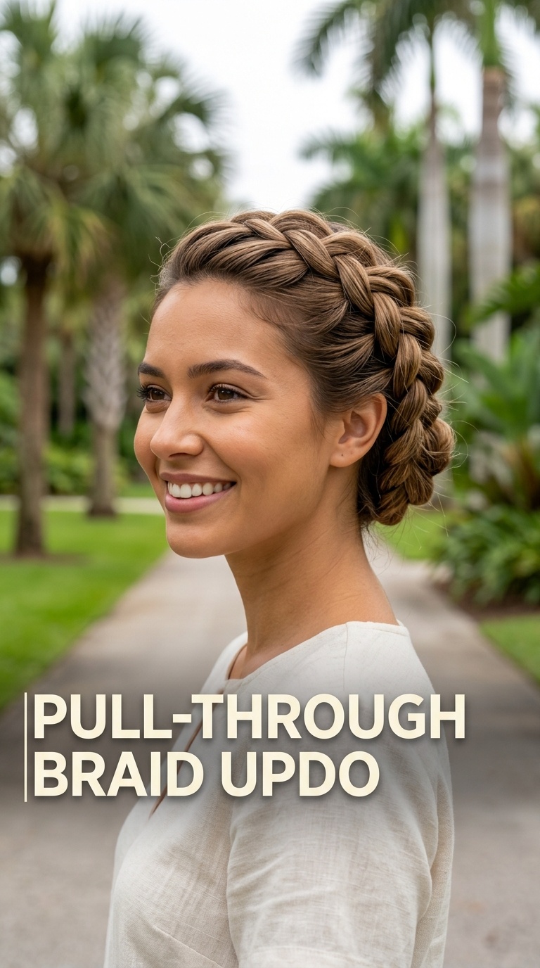 Pull-Through Braid Updo