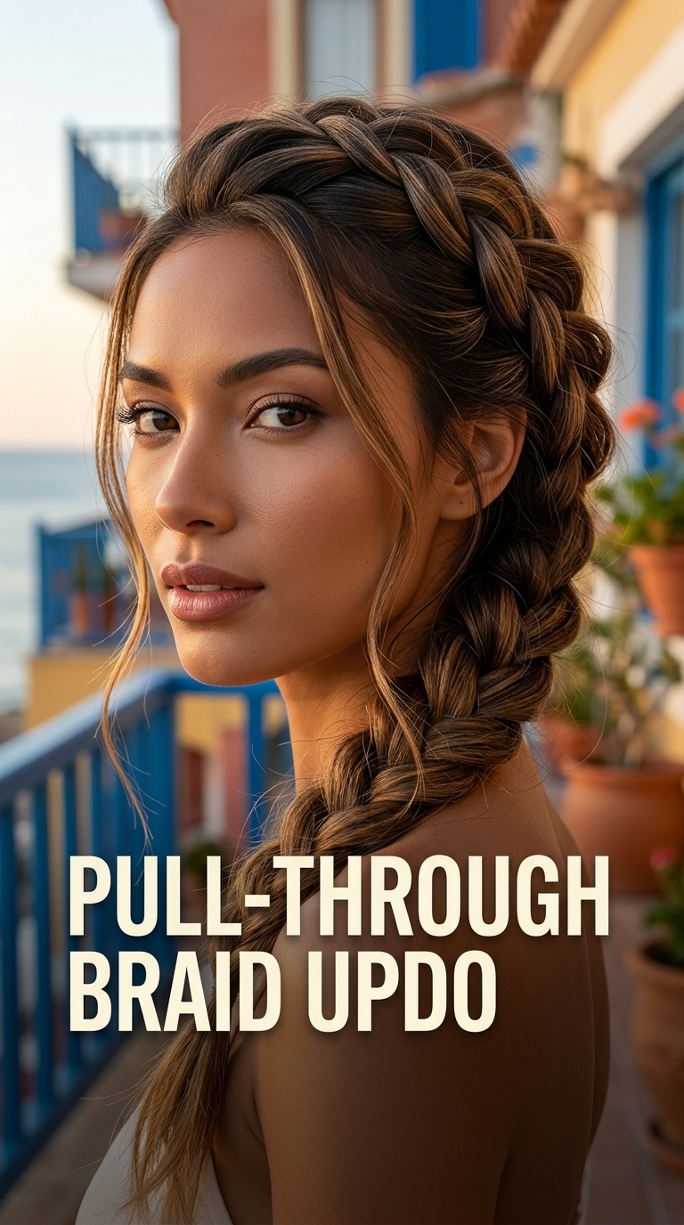 Pull-Through Braid Updo