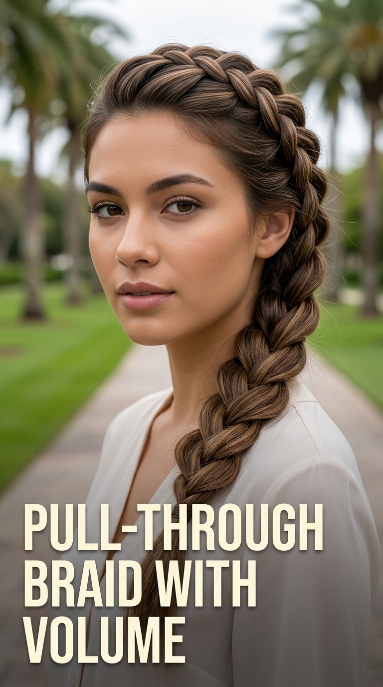 Pull-Through Braid with Volume