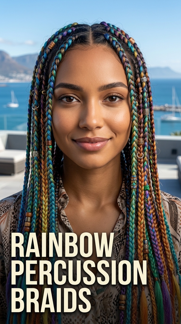 Rainbow Percussion Braids
