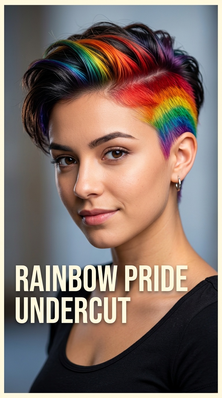 Rainbow Pride Undercut
