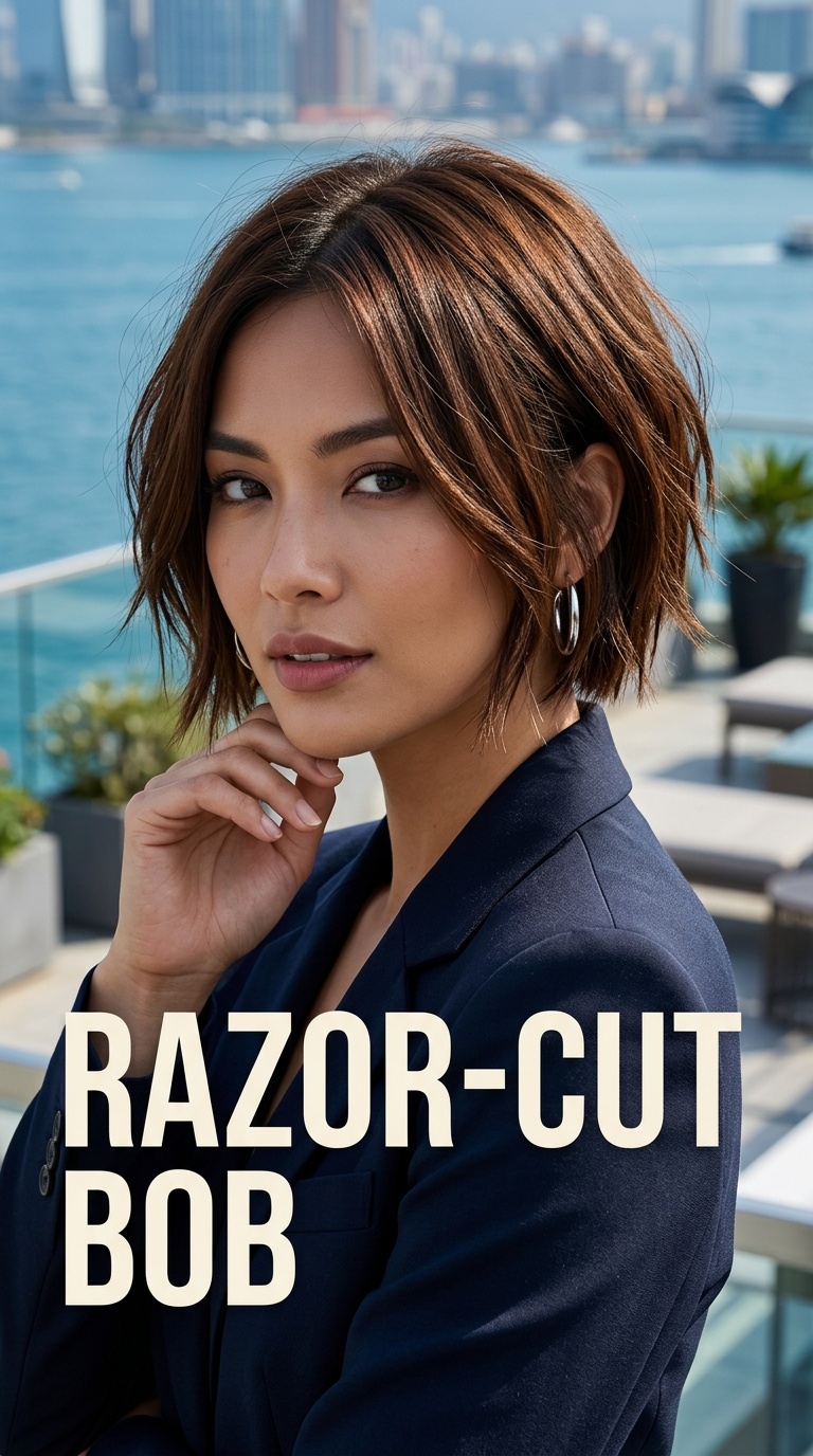 Razor-Cut Bob